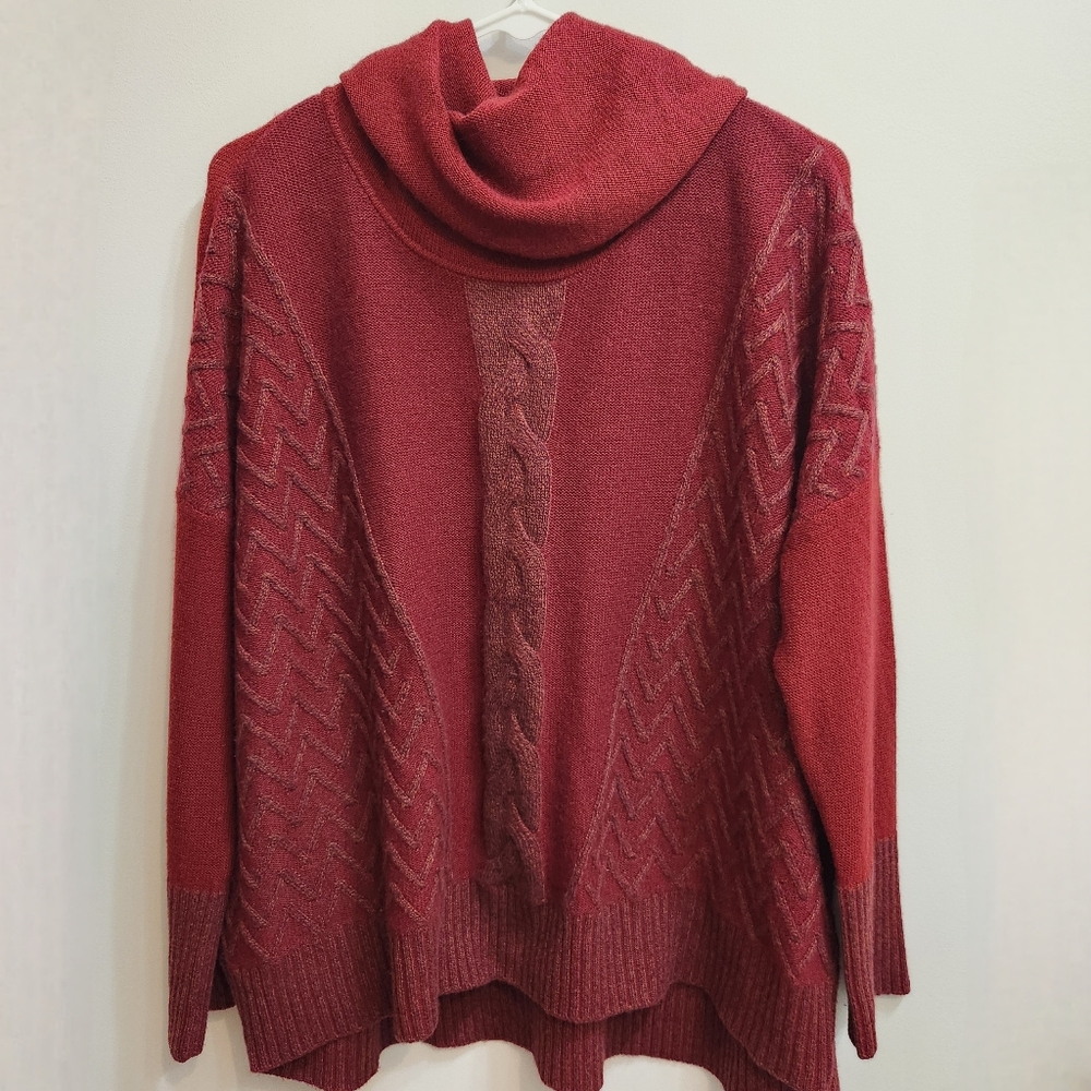 Qi Cashmere Cowl Neck Oversized Sweater Size XS/S